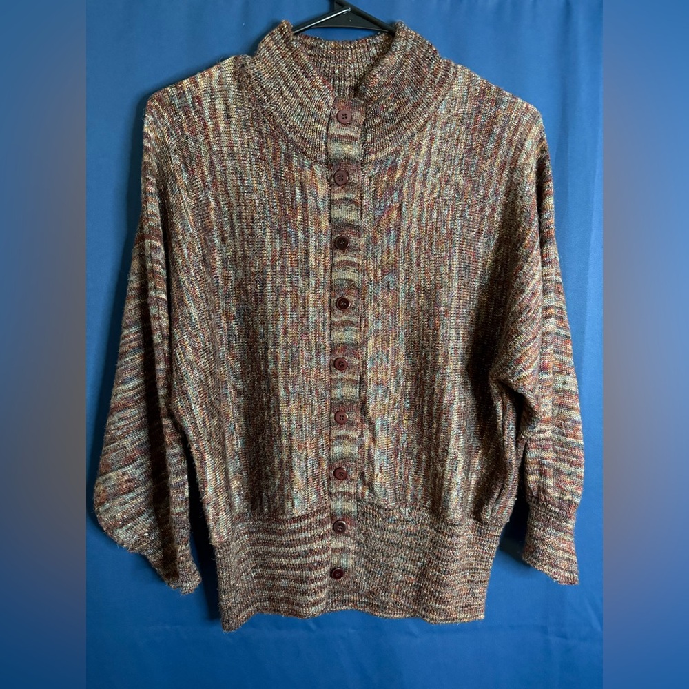 Vintage Babette Ballinger NY Multicolor Knit Sweater - Women’s Size Medium